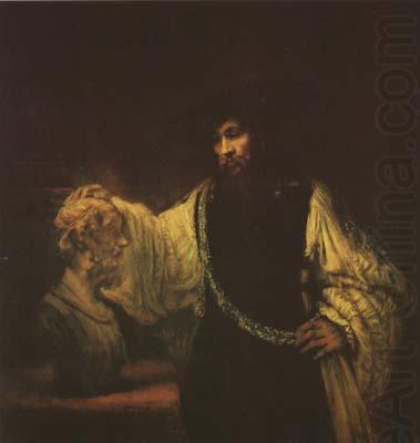REMBRANDT Harmenszoon van Rijn Aristotle Contemplating the Bust of Homer (mk08) china oil painting image